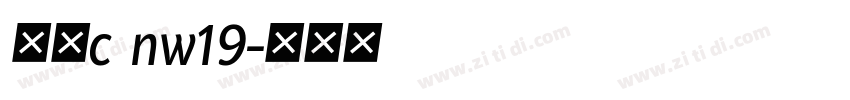 梦源c nw19字体转换